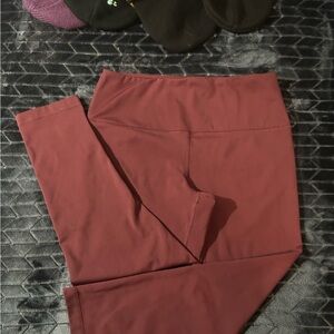 90 Degree By Reflex Maroon Leggings